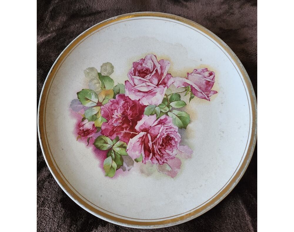 Antique Dresden China Plate